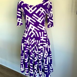 $24 LULAROE Purple Fit&Flare Dress